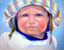 Baby Pastel Portrait of Alex by Artist Bonnie Lee Turner