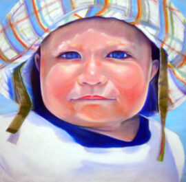 Baby Pastel Portrait of Alex by Artist Bonnie Lee Turner