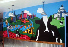 Ben and Jerrys Scoop Shop Mural by The Art Of Life