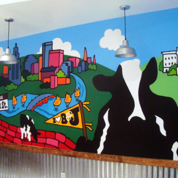 Ben and Jerrys Scoop Shop Mural by The Art Of Life