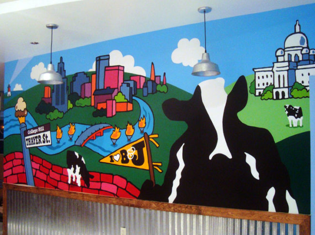 Ben and Jerrys Scoop Shop Mural by The Art Of Life