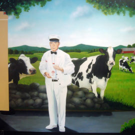 Bliss Dairy Farm Mural Painted by Artists Bonnie Lee Turner and Charles C. Clear III of The Art Of Life