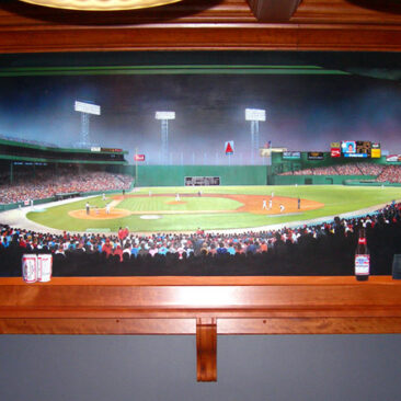 Fenway Park Mural Painted by Charles C. Clear III and Bonnie Lee Turner