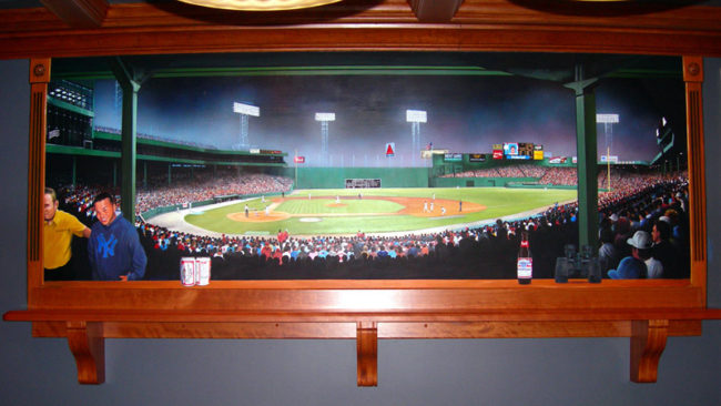 Fenway Park Mural Painted by Charles C. Clear III and Bonnie Lee Turner