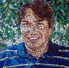 Mosaic Portrait Art Commission by Artist Bonnie Lee Turner