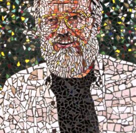 Ceramic Tile Mosaic Portrait by Artist Bonnie Lee Turner