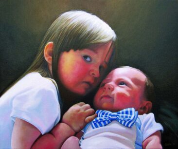 Portrait of Children by Artist Charles C. Clear III