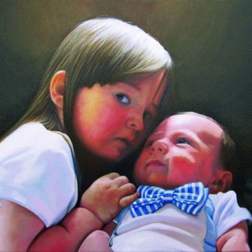 Portrait of Children by Artist Charles C. Clear III