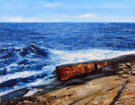 Newton Avenue Plein Air Painting by Rhode Island Artist Charles C. Clear III