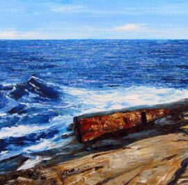 Newton Avenue Plein Air Painting by Rhode Island Artist Charles C. Clear III