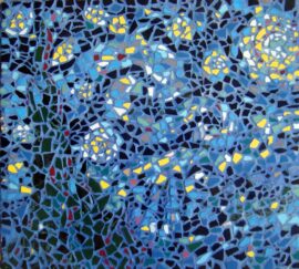 Starry Night Mosaic Pastiche by Artist Bonnie Lee Turner