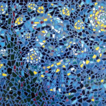 Starry Night Mosaic Pastiche by Artist Bonnie Lee Turner