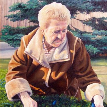 Portrait of Elderly Woman by Artist Charles C. Clear III