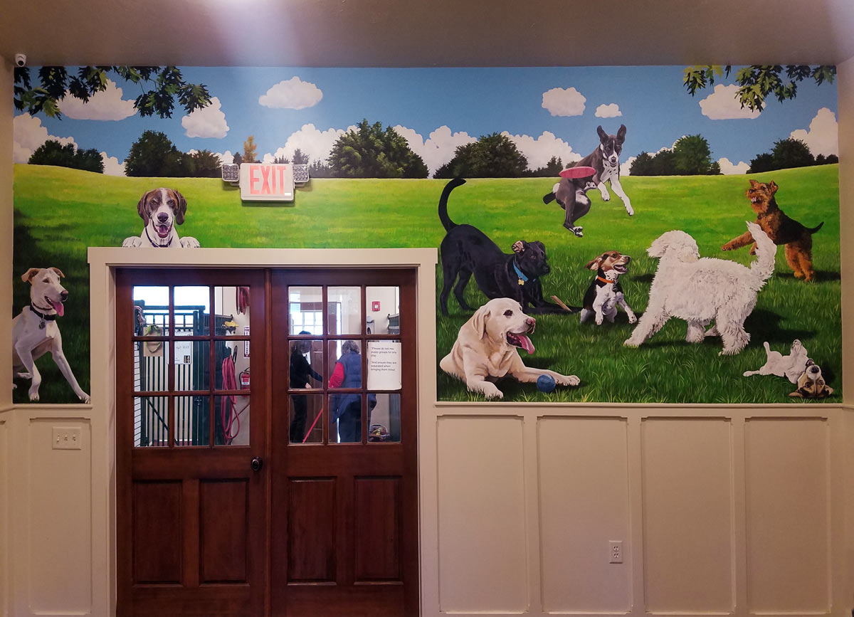 Happy Dogs Wall Mural - The Art Of Life