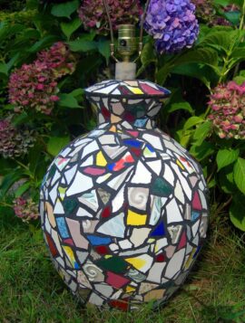 Decorative Mosaic Lamp by Bonnie Lee Turner