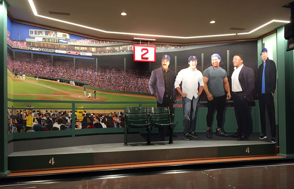 Red Sox Legends Painted in Mural by The Art Of Life
