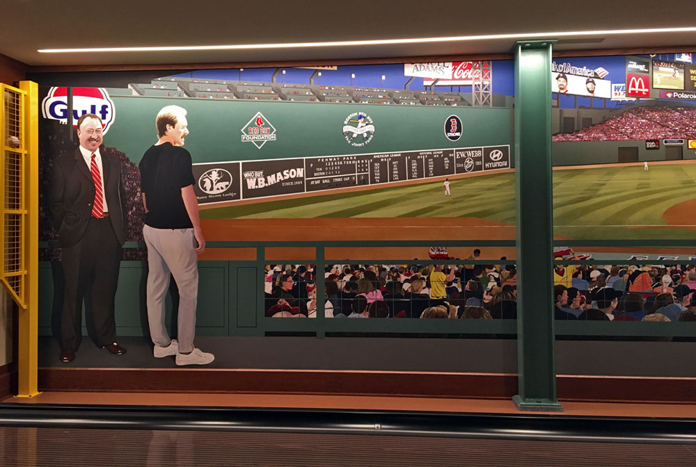 Green Monster and Left Field in Mural by The Art Of Life