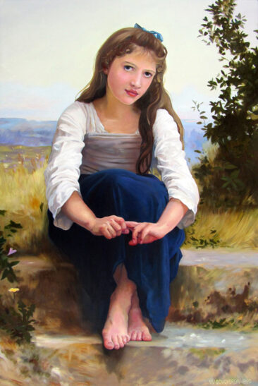 Bouguereau Painting in Fakes and Forgeries Exhibit by Artist Charles C. Clear III