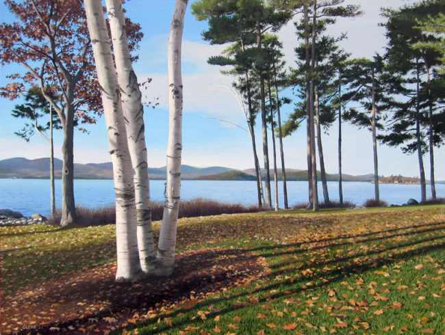 Lake Winnipesaukee New Hampshire Painting by Artist Charles C. Clear III