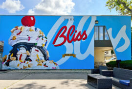 Pure Bliss Ice Cream Sundae Mural by The Art Of Life