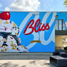 Pure Bliss Ice Cream Sundae Mural by The Art Of Life