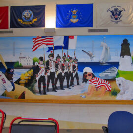 Rhode Island Collage Mural at the VA Medical Center in Providence