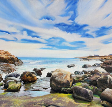 Paradise Found Seascape Painting by Rhode Island Artist Charles C. Clear III