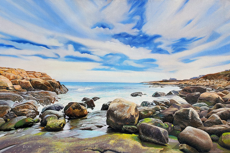 Paradise Found Seascape Painting by Rhode Island Artist Charles C. Clear III