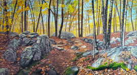 Wolf Hill Forest Preserve Painting by Rhode Island Artist Charles C. Clear III